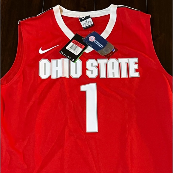 RARE 2015 NWT NIKE DRI-FIT ELITE OHIO STATE BUCKEYES JERSEY #1 MENS LARGE - Picture 2 of 10